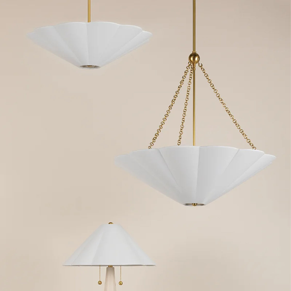 Alana Elegant Semi Flush Ceiling Light