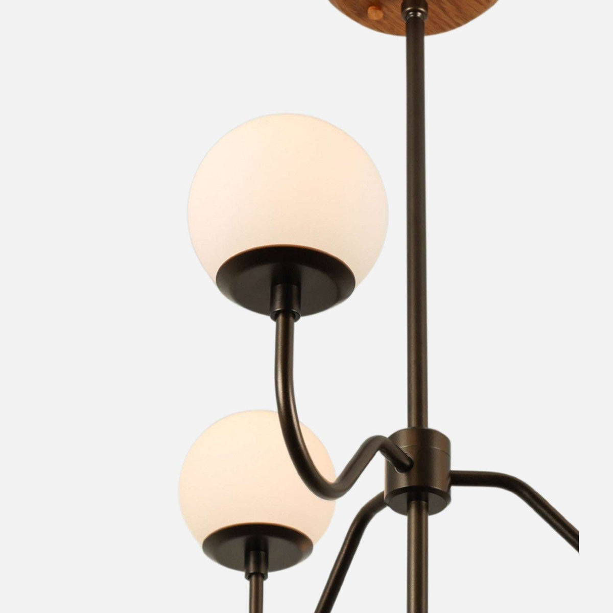 Aurelia Opal Glass Globe Multi-Arm Chandelier
