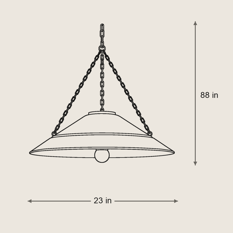 Arcane Pendant — Dimensions: