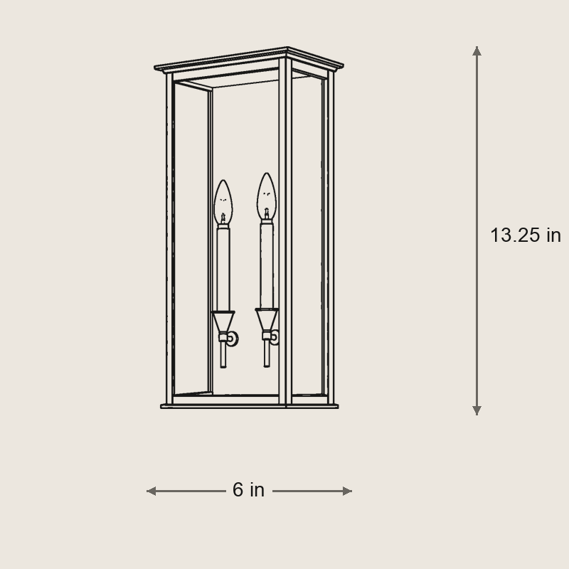 Chauncey Sconce — Vintage-Inspired Wall Light with Warm Ambient Glow — Dimensions: