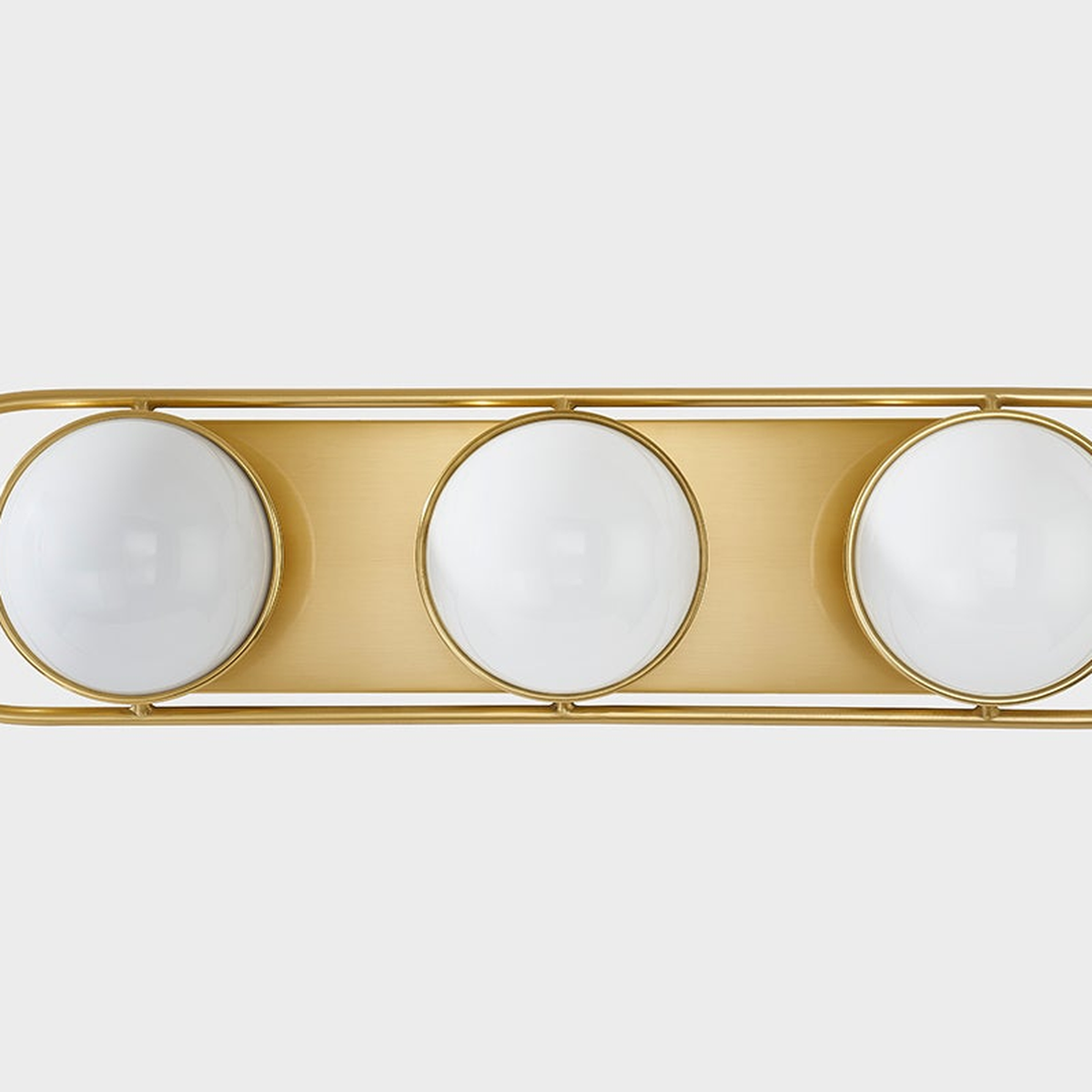 Lyra Aged Brass Globe Vanity Sconce - Warm Ambient Bathroom Light – view 12