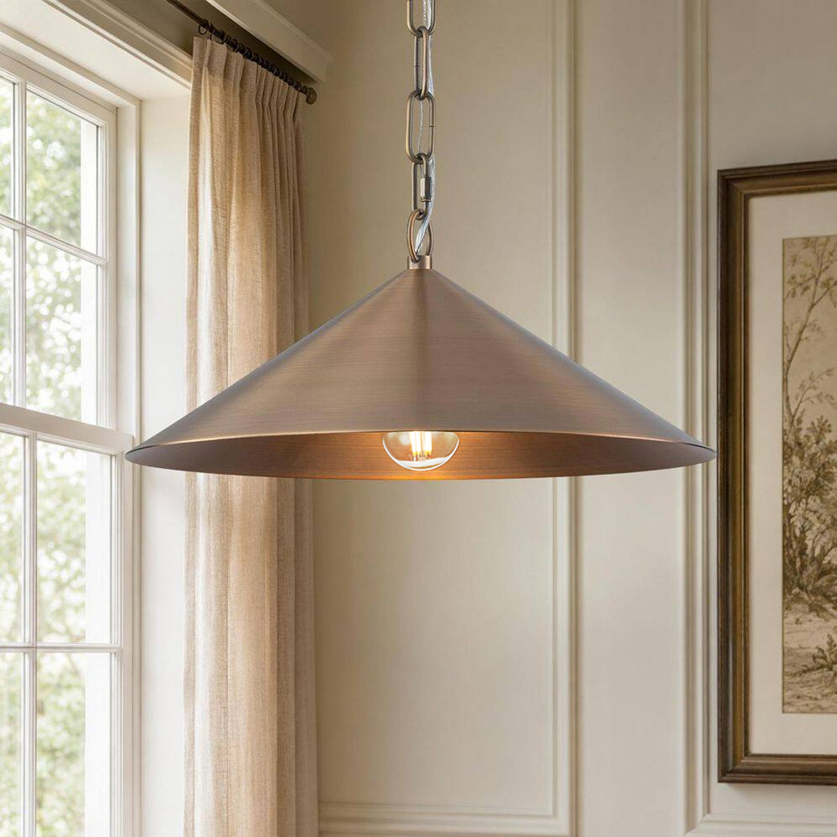 Midvale Pendant — Tapered Hanging Light for Kitchen & Dining