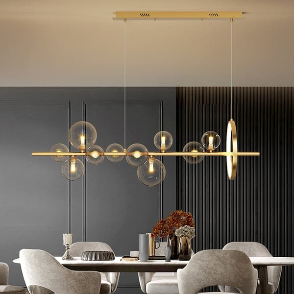 Glass Ball Modern Kitchen Island Lighting – Kitchen Light Fixtures - View 9
