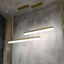 Alabaster Simple Linear Kitchen Island Chandelier – view 3