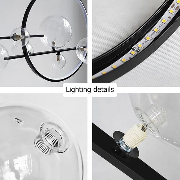 Glass Ball Modern Kitchen Island Lighting – Kitchen Light Fixtures - View 12