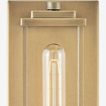 Minimalist Clear Shade Vanity Square Wall Sconce - View 4
