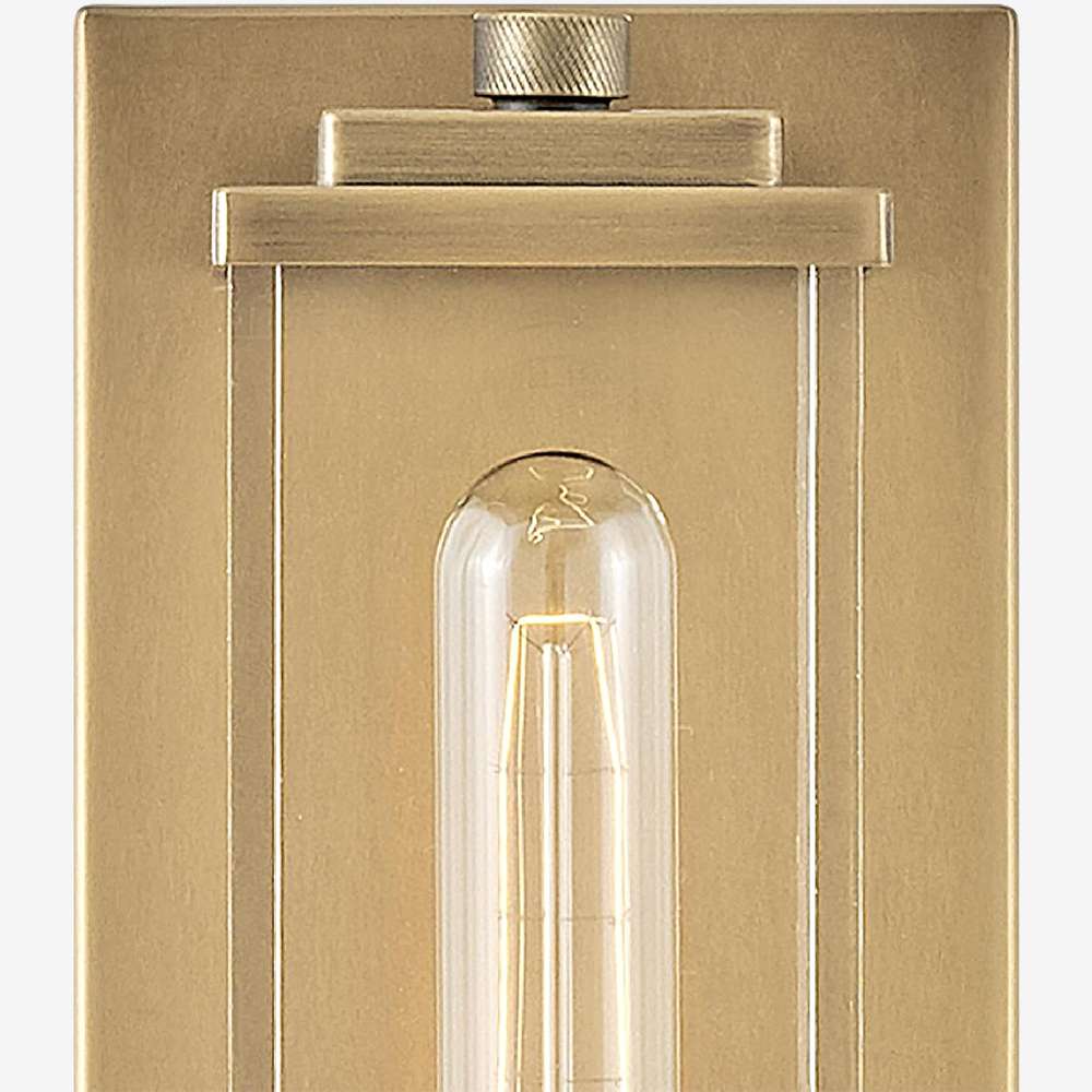Minimalist Clear Shade Vanity Square Wall Sconce - View 4