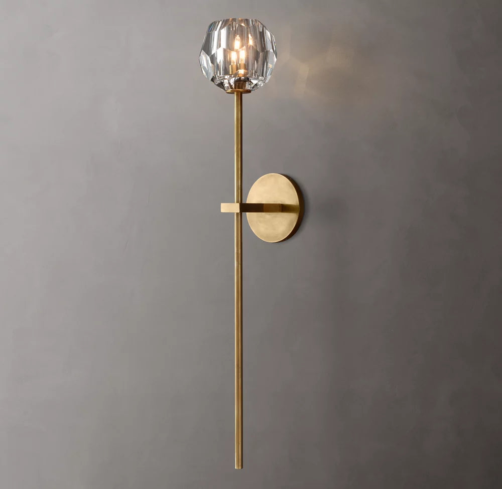 boule de cristal glass grand wall sconce