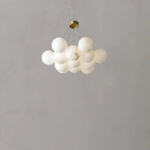 alabaster globe chandelier