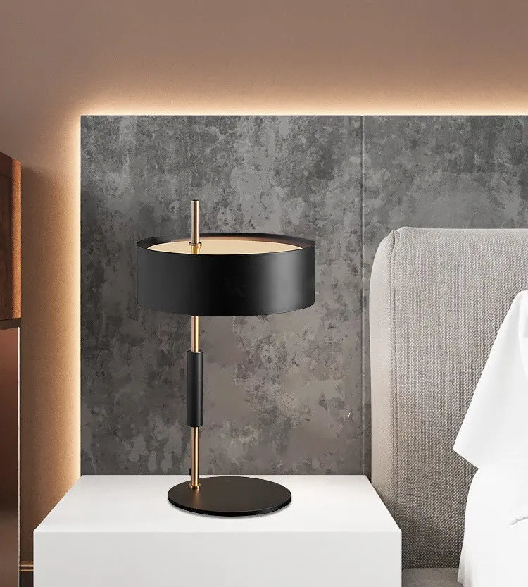 vintage black table lamp