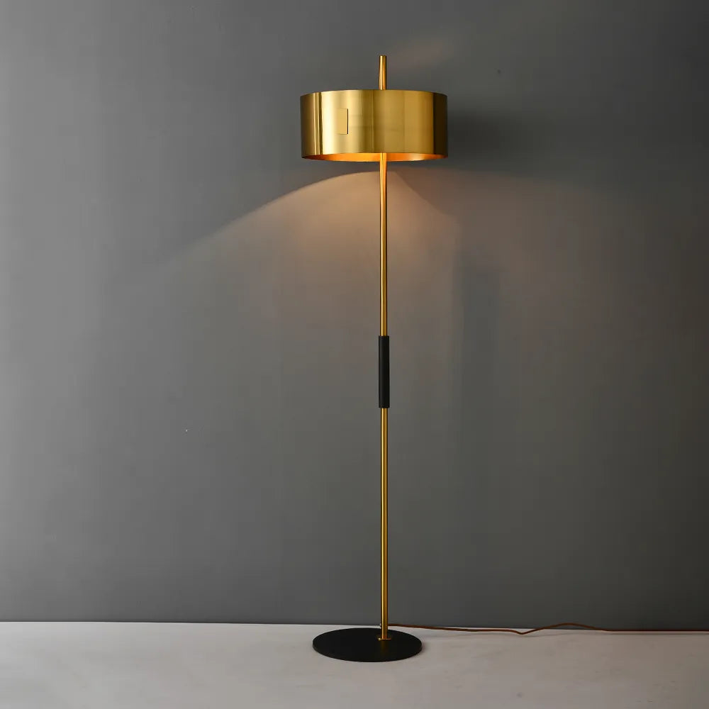 gold brass floor lamp