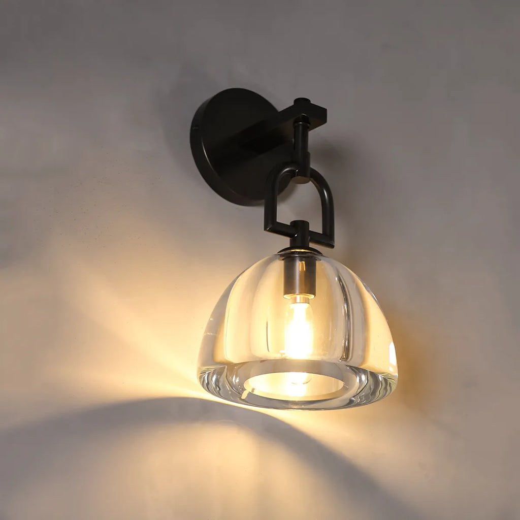 botanist dome crystal sconce