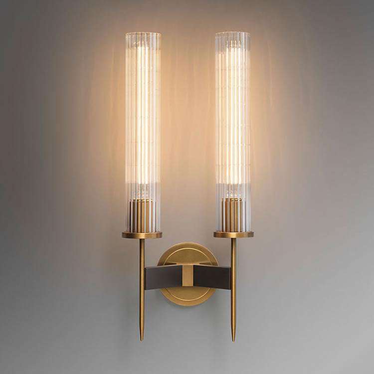 Brass Double Candle Sconce