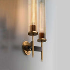 Alouette Brass Double Candle Sconce