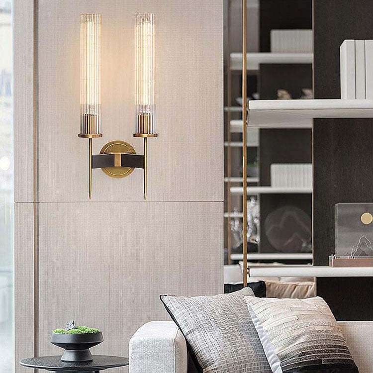 Alouette Brass Double Candle Sconce