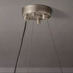 Crystal Halo Round LED Chandelier 41" Halo Lighting Fixture