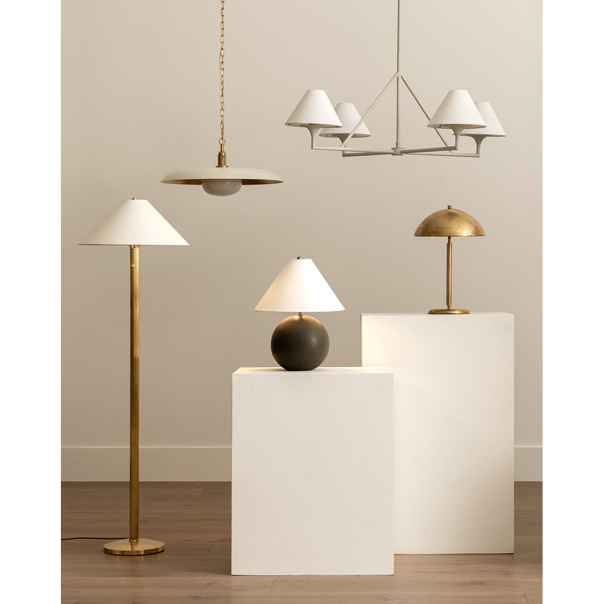 Letterly Pendant — Fluted Glass Hanging Light with Soft Warm Ambient Glow
