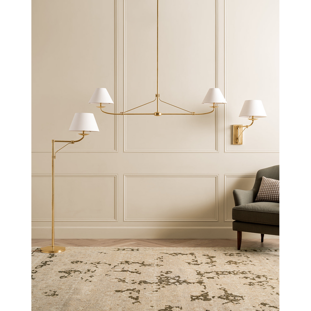 Fiddler Linear Chandelier – Modern Linear LED Chandelier for Dining Room & Kitchen Island