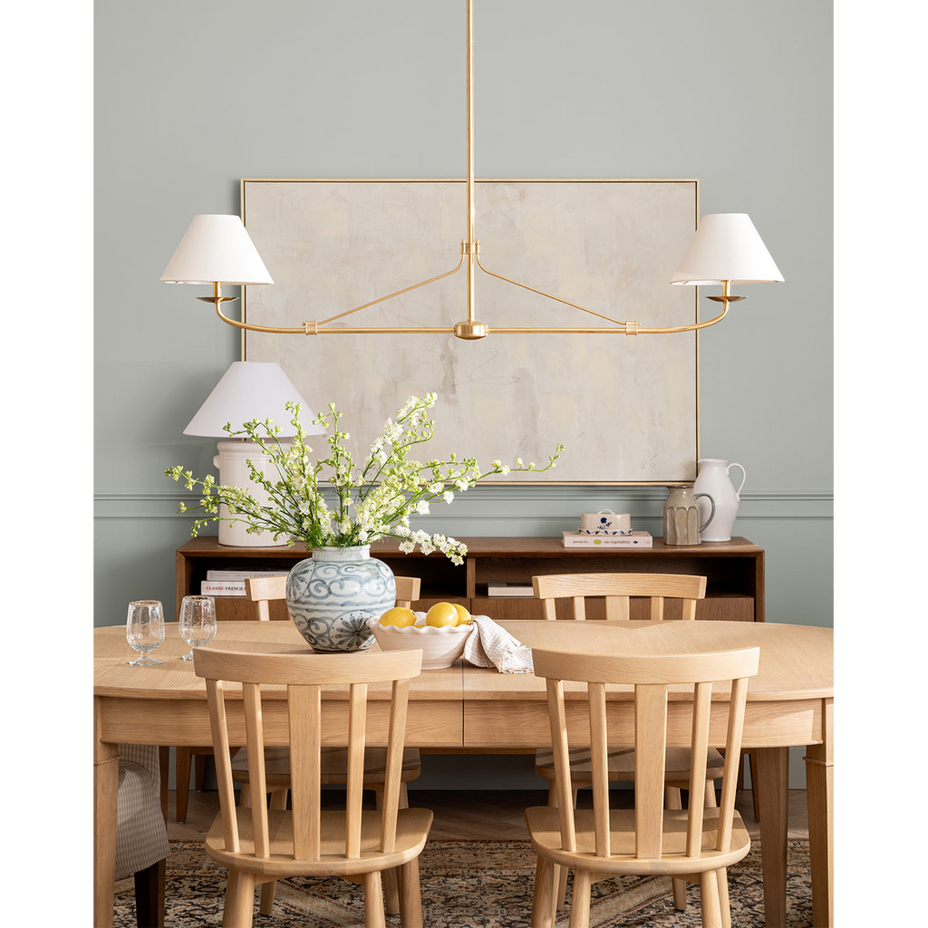 Fiddler Linear Chandelier – Modern Linear LED Chandelier for Dining Room & Kitchen Island