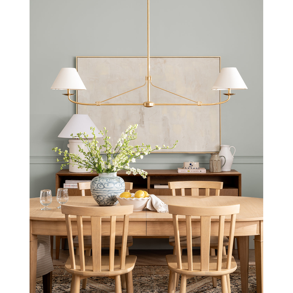 Fiddler Linear Chandelier – Modern Linear LED Chandelier for Dining Room & Kitchen Island