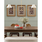 Fiddler Linear Chandelier modern LED ceiling light over kitchen island