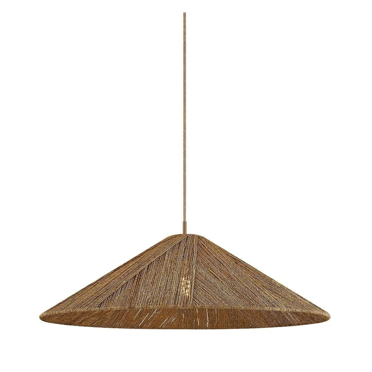 Woven Disc Pendant Light view 3