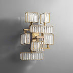 luxury satin brass wall sconce