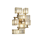 elegant crystal wall light fixture