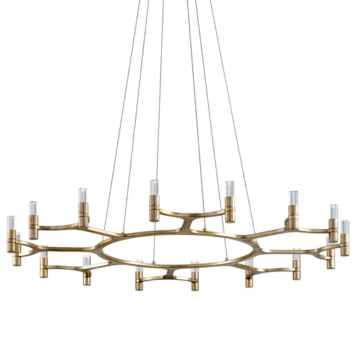 crystal ring led chandelier