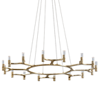 crystal ring led chandelier