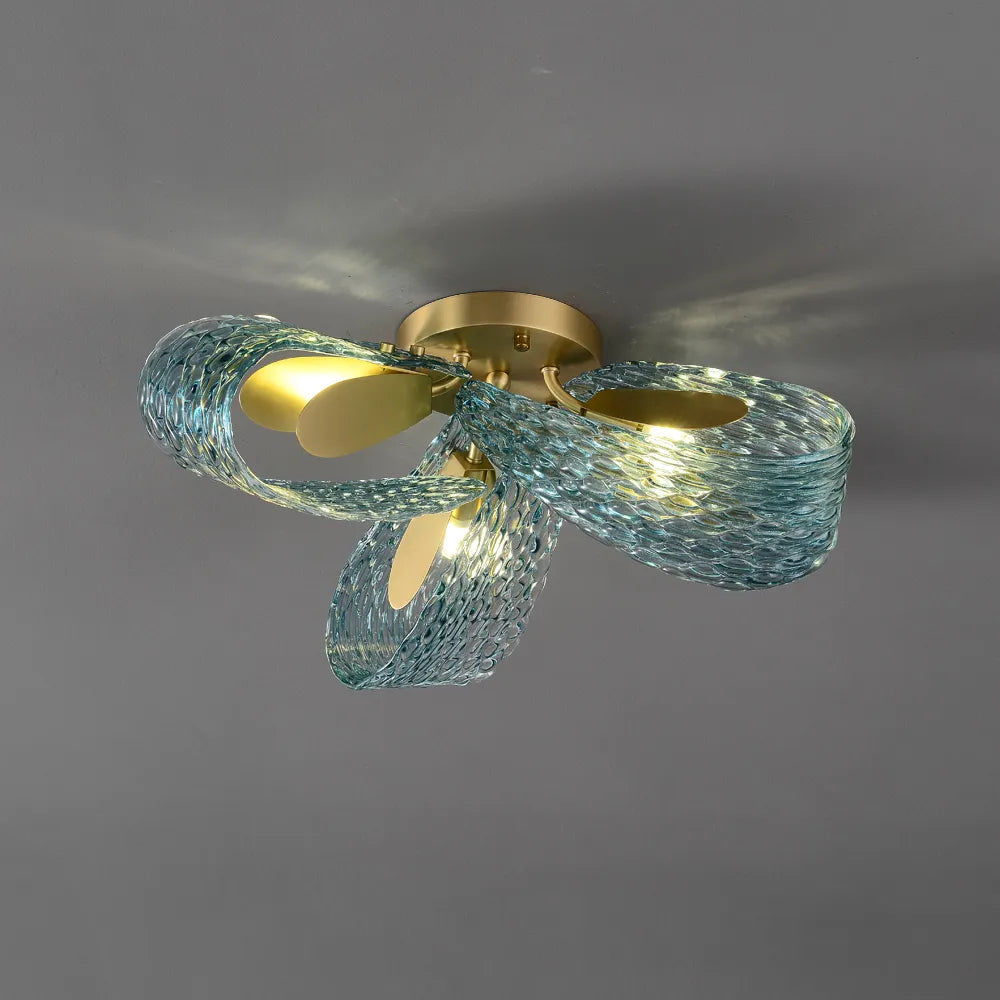 unique glass chandelier