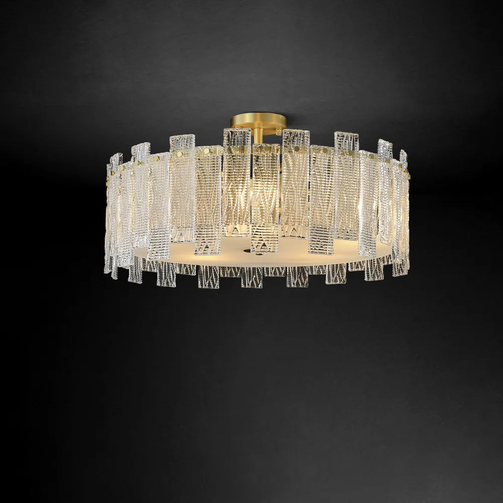brass round chandelier