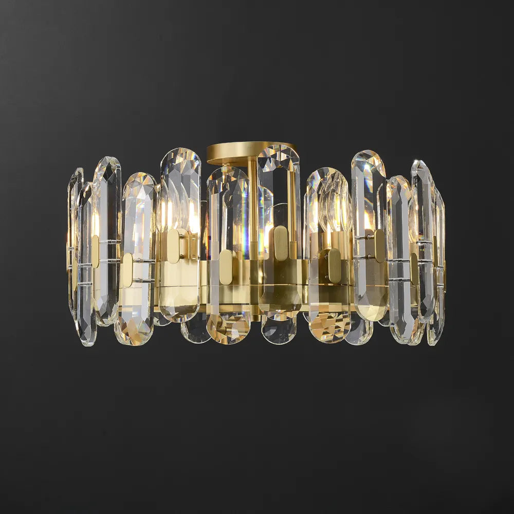 ceiling lights with clear crystal