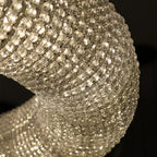 crystal halo round led chandelier
