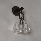 botanist dome crystal sconce