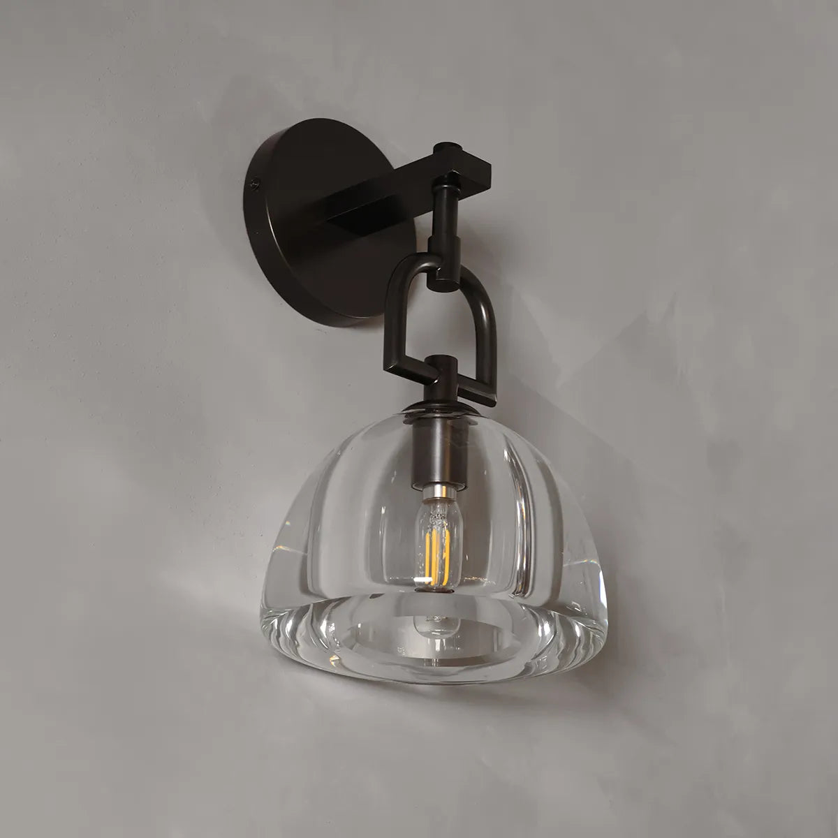 botanist dome crystal sconce