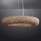 Crystal Halo Round LED Chandelier 41" Halo Lighting Fixture