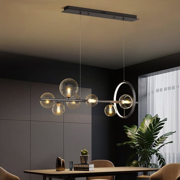 Glass Ball Modern Kitchen Island Lighting – Kitchen Light Fixtures - View 7
