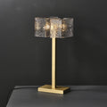glass lampshade bedside table lamp