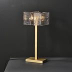 glass lampshade bedside table lamp