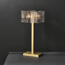 glass lampshade bedside table lamp
