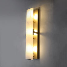 harlow calcite linear sconce