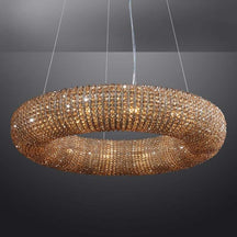 Crystal Halo Round LED Chandelier 41" Halo Lighting Fixture – view 11