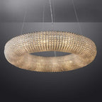 Crystal Halo Round LED Chandelier 41" Halo Lighting Fixture