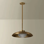 Patina Brass Bowl Pendant Light view 1