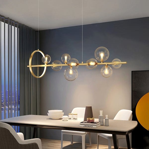 Glass Ball Modern Kitchen Island Lighting – Kitchen Light Fixtures - View 5