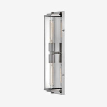 Minimalist Clear Shade Vanity Square Wall Sconce - View 7