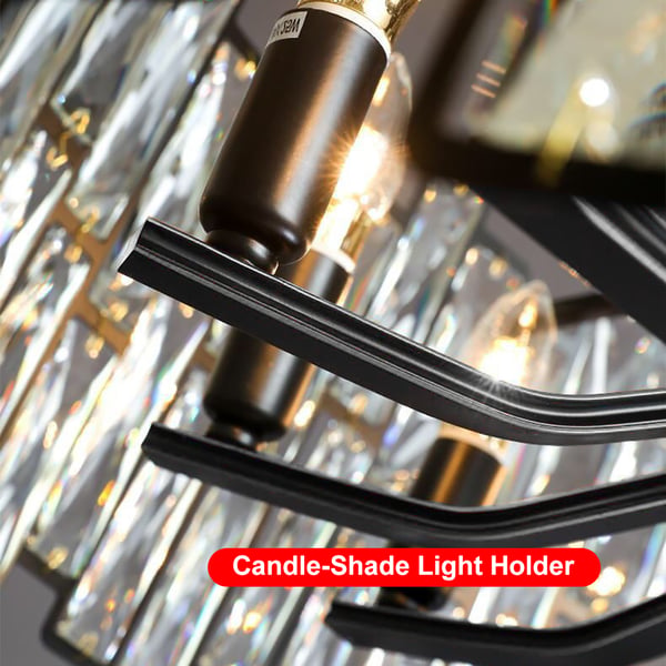 Geometric Crystal Chandelier – Living Room Chandelier - View 5