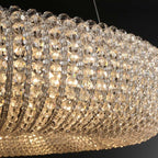 Crystal Halo Round LED Chandelier 41" Halo Lighting Fixture