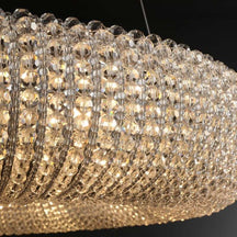 Crystal Halo Round LED Chandelier 41" Halo Lighting Fixture – view 7